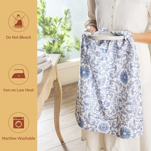 Maison d' Hermine Kitchen Towels Set of 6 Reusable 100% Cotton 27.50" x 20" - Image 5