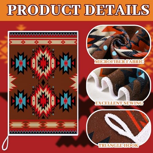 Bencailor 6 Pcs Aztec Kitchen Towels Decorative Sets Dish Towels Absorbent Fast - Image 5