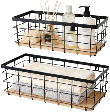 ShabbyDecor Metal Wire Basket for Kitchen Cabinets - Image 3