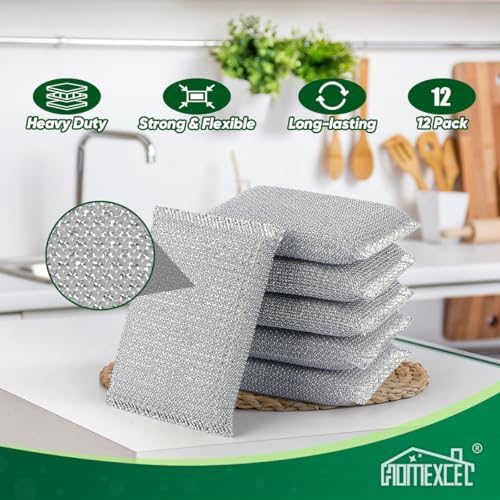 HOMEXCEL All-Purpose Sponge Pads 12PK, Non-Scratch Dish Sponges - Image 5