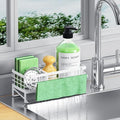 Kitchen Sink Caddy, Rustproof Self-Draining Sponge Holder by DYFVRENKITCHENLIFE