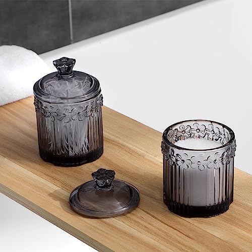 rejomiik 2 Pack Qtip Holder Glass Apothecary Jars - Image 4