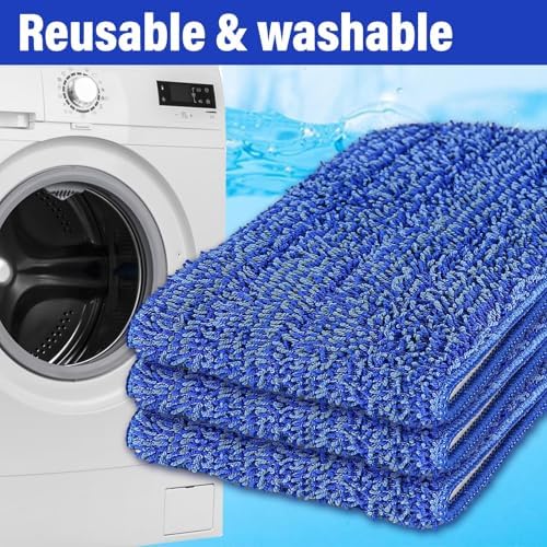 16.5" Microfiber Mop Pads Refills, 3 Pack Reusable Replacement Heads - Image 5