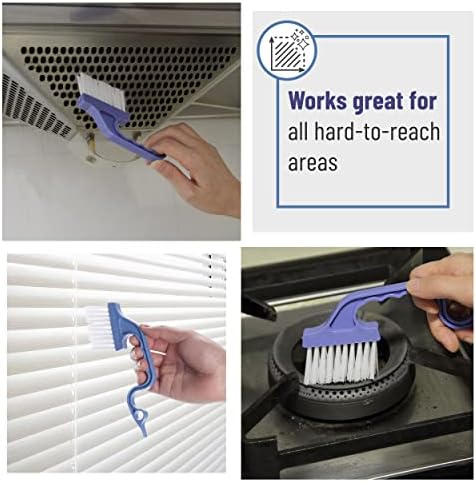 Slick- Window Track Cleaning Brush, 2 Pack, Built-in Scraper, Window Track - Image 6