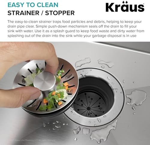 KRAUS GDC-4 Garbage Disposal Strainer and Stopper - Image 5