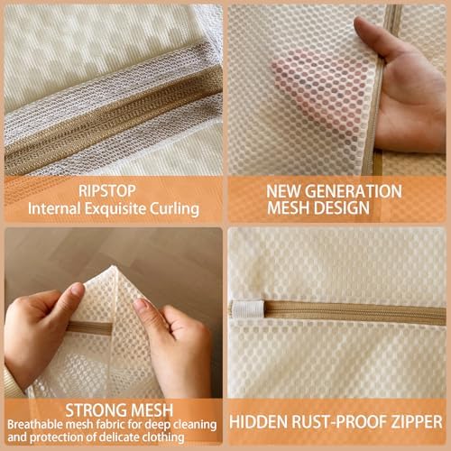 6Pcs Durable Honeycomb Mesh Laundry Bags - Image 3