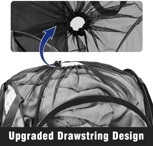 TECHMILLY Collapsible Mesh Pop Up Laundry Hamper - Image 2