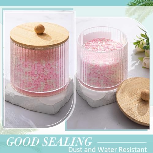 6 Pcs Plastic Holder Dispenser Bathroom Jars - Image 3