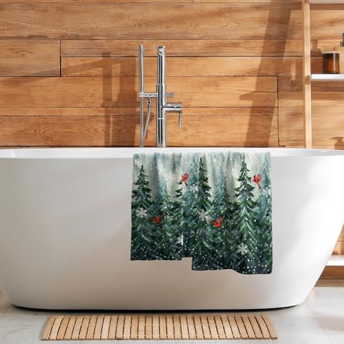 Winter Watercolor Tree Hand Towels - Image 7