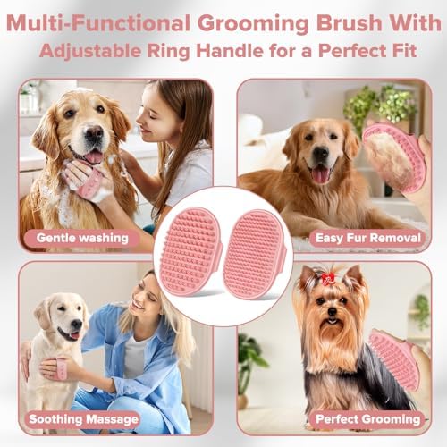 6PCS Grooming & Bath Supplies for Dogs, Cats | Dog Washing Gloves | Dog Bath - Image 5