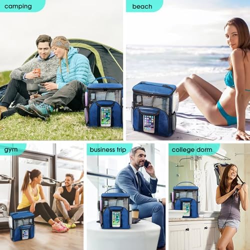 Attmu Mesh Shower Caddy Portable Dorm Room Essentials, Toiletry Tote Bag - Image 6