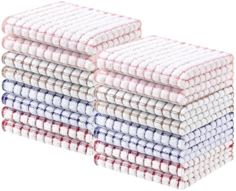 Homaxy 16 Pack Terry Kitchen Dish Cloths by Homaxy