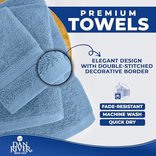 DAN RIVER 8 Piece Luxury Bath Towels - Image 6