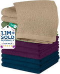 DAN RIVER 12 Pack Cotton Wash Cloths Set by DanRiver
