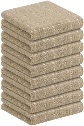 Homaxy 100% Cotton Terry Kitchen Towels, 8 Pack by Homaxy