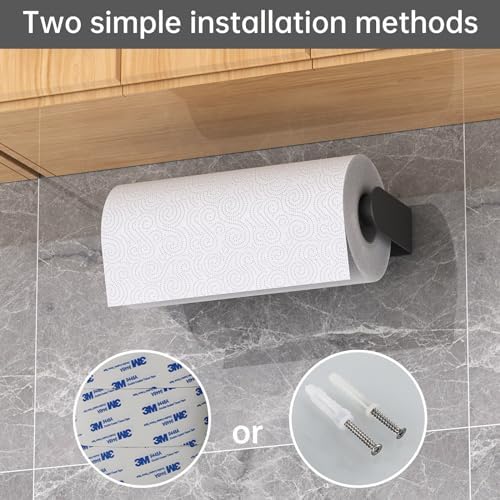 Mbillion Matte Black SUS304 Paper Towel Holder - Image 5