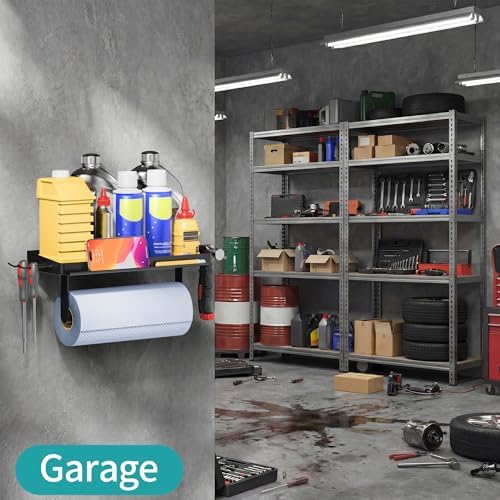 ZUNTO 3-in-1 Wall Mount Garage Paper Towel Holder - Image 6