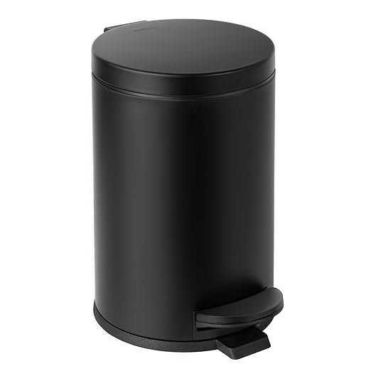 Cesun Small Round Bathroom Trash Can by Cesun