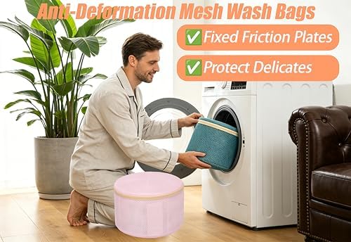 Bra Washing Bag for Delicates, Shape-Retaining, 2 Pack Lingerie Laundry Bag - Image 4