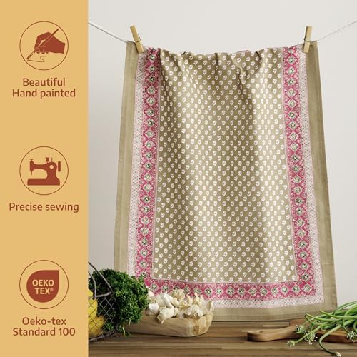 Maison d' Hermine Kitchen Towels Set of 2 Reusable 100% Cotton 27.50" x 20" - Image 2