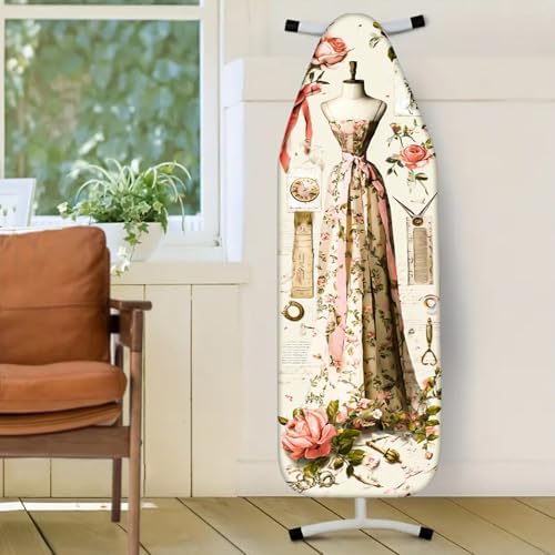 Nuxovilar Floral Dress Form Ironing Board Cover 15x54 Polyester - Image 2