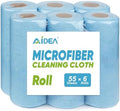 AIDEA Microfiber Cleaning Cloth 330 Sheets 6 Roll by AIDEAHOME