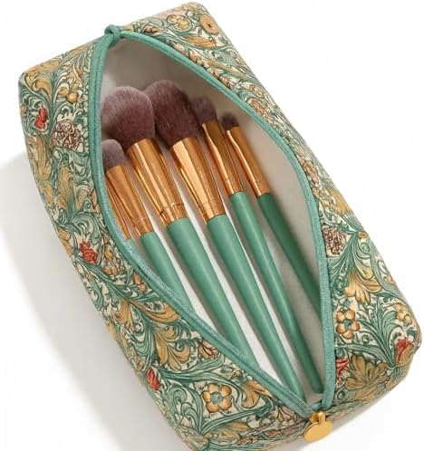 Large Pencil Case, Quilted Cotton Pencil Pouch, Cute Floral Pen Bag - Image 2