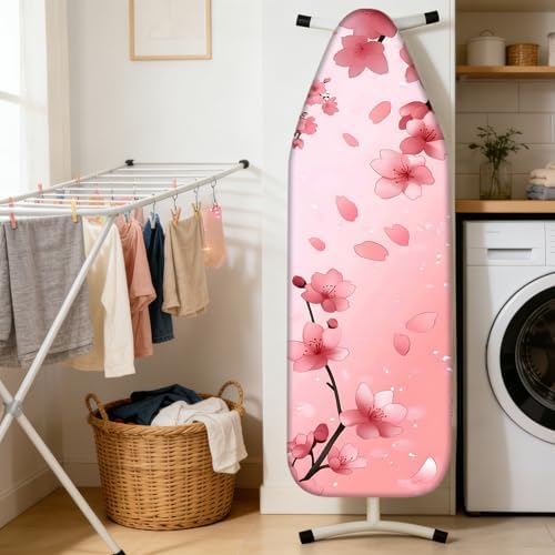 Nuxovilar Cherry Blossom Cotton Ironing Board Cover 15x54 Fabric - Image 2