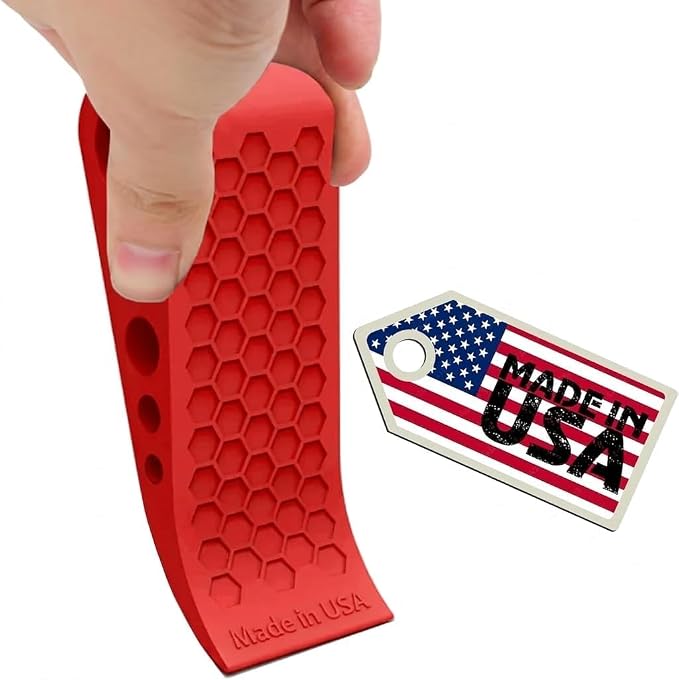 Door Stoppers Red-6 Pack for Bottom of Door Premium Floor Rubber Door Stop - Image 2