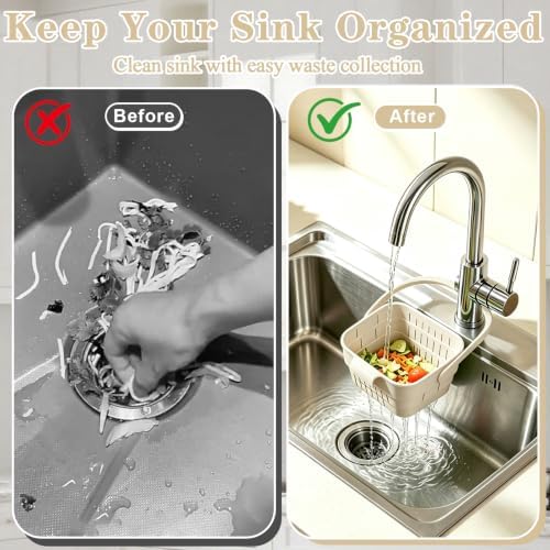 Foldable Hanging Sink Drain Basket, Hanging Sink Basket - Image 3