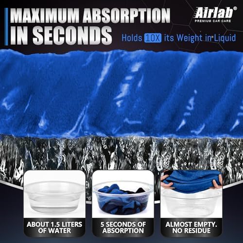 Airlab Microfiber Towels Cars Wash Drying Cleaning Cloth - Image 3