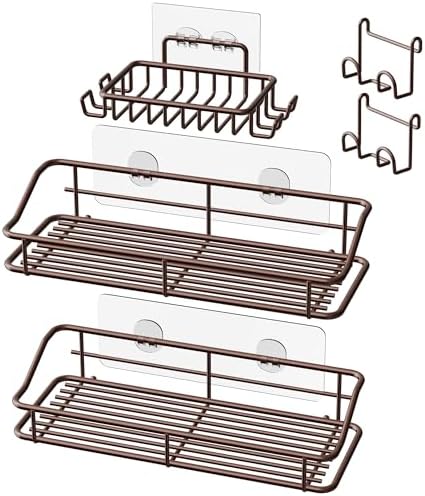 Nieifi Shower Caddy Adhesive, Shower Shelves, Shampoo Holder by Nieifi