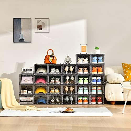 10 Pack Shoe Storage, Stackable Shoe Organizer - Image 6