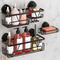 KEGII Shower Caddy Suction Cup, 3 Pack Removable Shower Shelves by KEGII