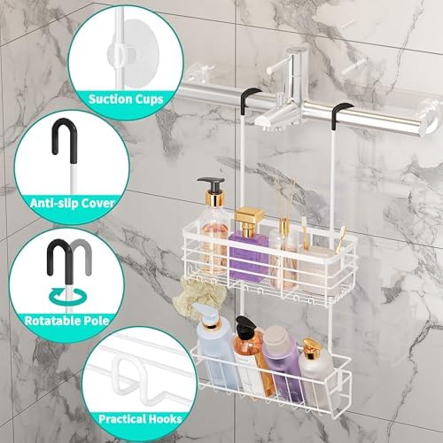 HapiRm Hanging Shower Caddy Organizer - Image 2