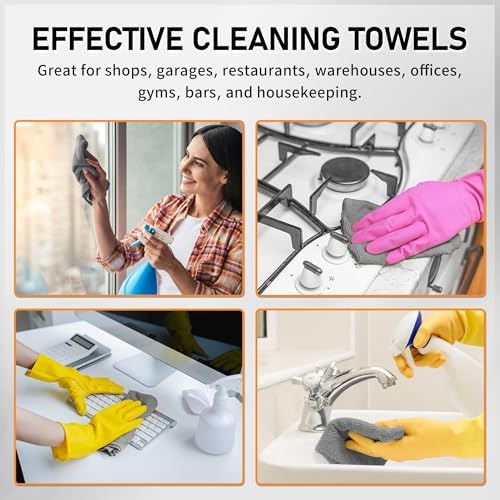 Microfiber Cleaning Cloth Roll, 75 Pack Tear Away Microfiber Towels, Reusable - Image 6