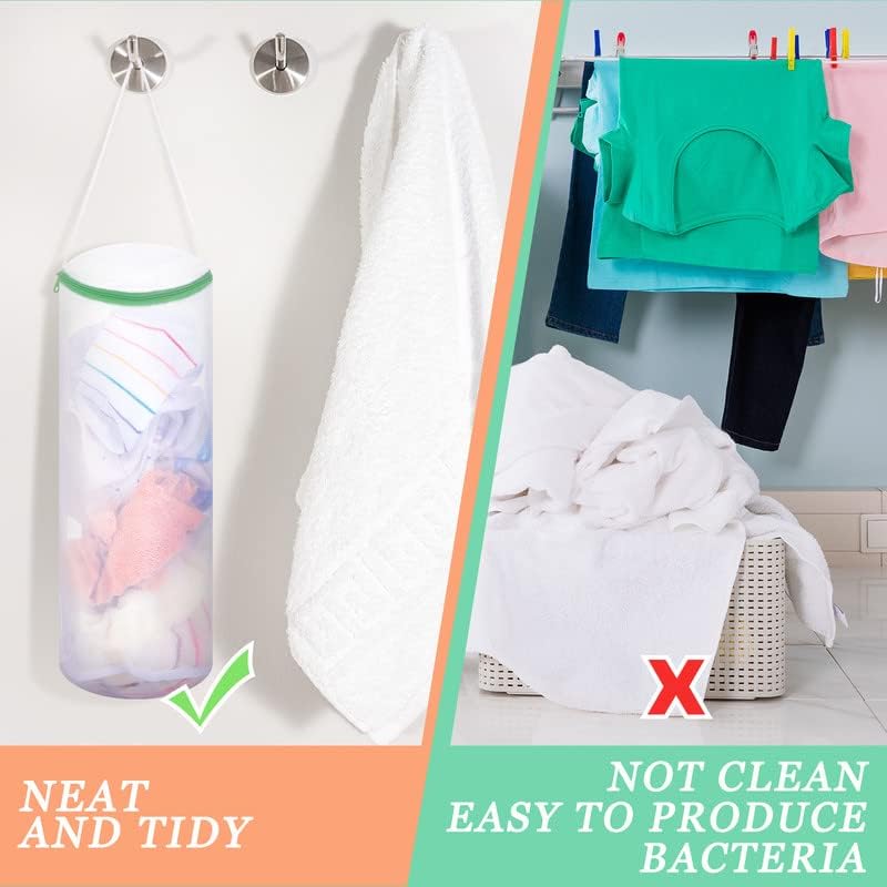 Boao Sock Laundry Bag with Mesh & Zipper - Image 5
