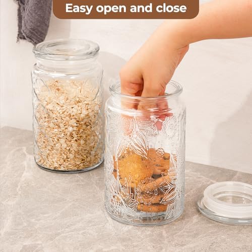 Glass Storage Containers With Lids, Glass Jars With Lids - Image 6