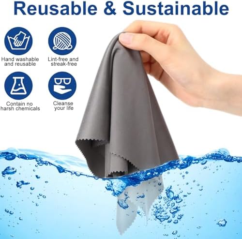 Frienda 12 Pack Large Glass Cleaning Cloth - Image 3