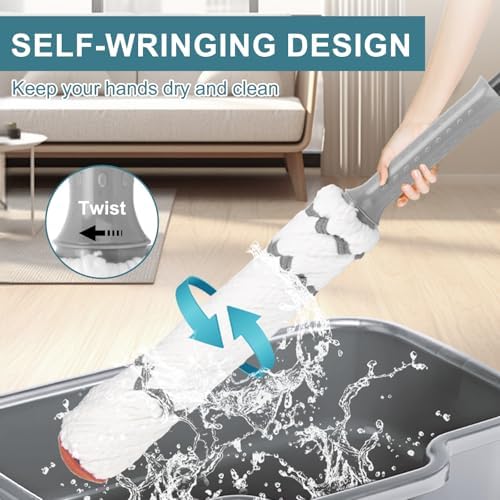 KeFanta Self-Wringing Twist Mop - Image 4