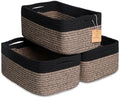 NaturalCozy 13.5”x8.5”x5.5” Rectangle Storage Baskets by NaturalCozy
