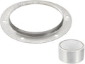 PATIKIL 6 Inch Duct Connector Flange, Metal Straight Pipe Exhaust Flange Duct Mounting Plate for Heating Cooling Ventilation HVAC System, 304 Stainless Steel