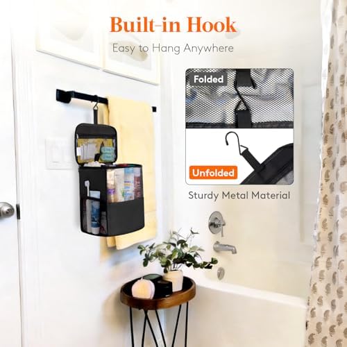 Lifewit Shower Bag Mesh Shower Caddy Portable College Dorm Room Essentials Tote - Image 3