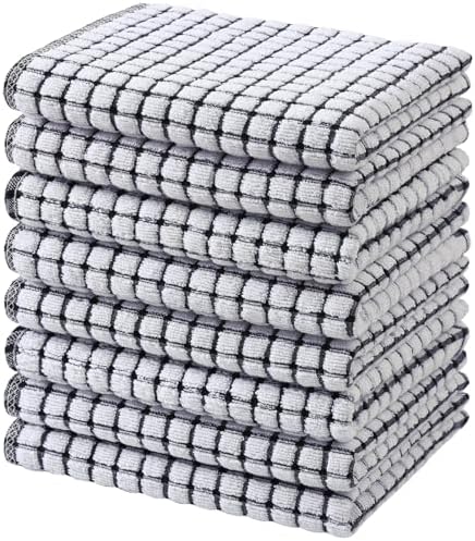Mordimy Premium Cotton Kitchen Towels 16"x 25", 8 Pack by Mordimy