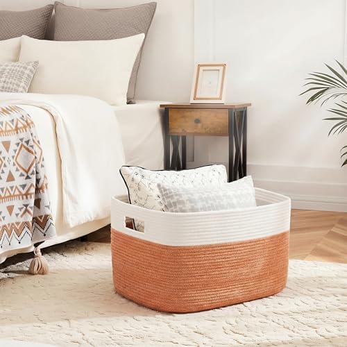 Artfeel Blanket Basket, Rectangle Woven Baskets - Image 2