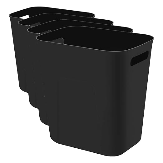 UUJOLY Plastic Small Trash Can Wastebasket, Garbage Container Basket by UUJOLY