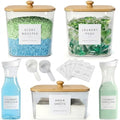 3+2 Pack Laundry Pods Containers & Dryer Sheet Holder & Laundry Detergent by Unknown