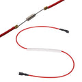 MECCANIXITY Universal Rice Cooker Temperature Fuse, 216°C 10A 250V Metal Thermal Fuse with Both End Terminal Fiberglass Sleeving for Electric Pressure Cooker Repair Part