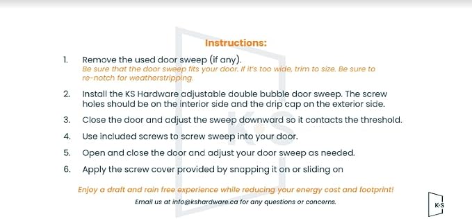 Adjustable Double Bubble Door Sweep & Draft Stopper | Under Door Seal - Image 8