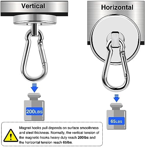 LOVIMAG Magnetic Hooks 200 LBS Strong Magnets Cruise 2Pack Magnet - Image 3